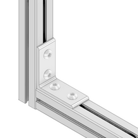 40-520-1 MODULAR SOLUTIONS ANGLE BRACKET<br>90MM TALL X 45MM WIDE W/ HARDWARE